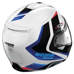 Policarbonato Nolan N100.5 Hilltop N-com Blu Bianco Lucido 6 Policarbonato Nolan N100.5 Hilltop N-com Blu Bianco Lucido -Negozio al dettaglio Nolan nolan n1005 hilltopncom blubianco 3