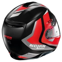Policarbonato Nolan N100.5 Hilltop N-com Nero Lucido Rosso -Negozio al dettaglio Nolan nolan n1005 hilltopncom rosso 3