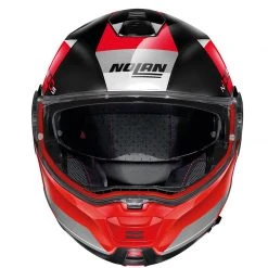 Policarbonato Nolan N100.5 Hilltop N-com Nero Lucido Rosso -Negozio al dettaglio Nolan nolan n1005 hilltopncom rosso 4