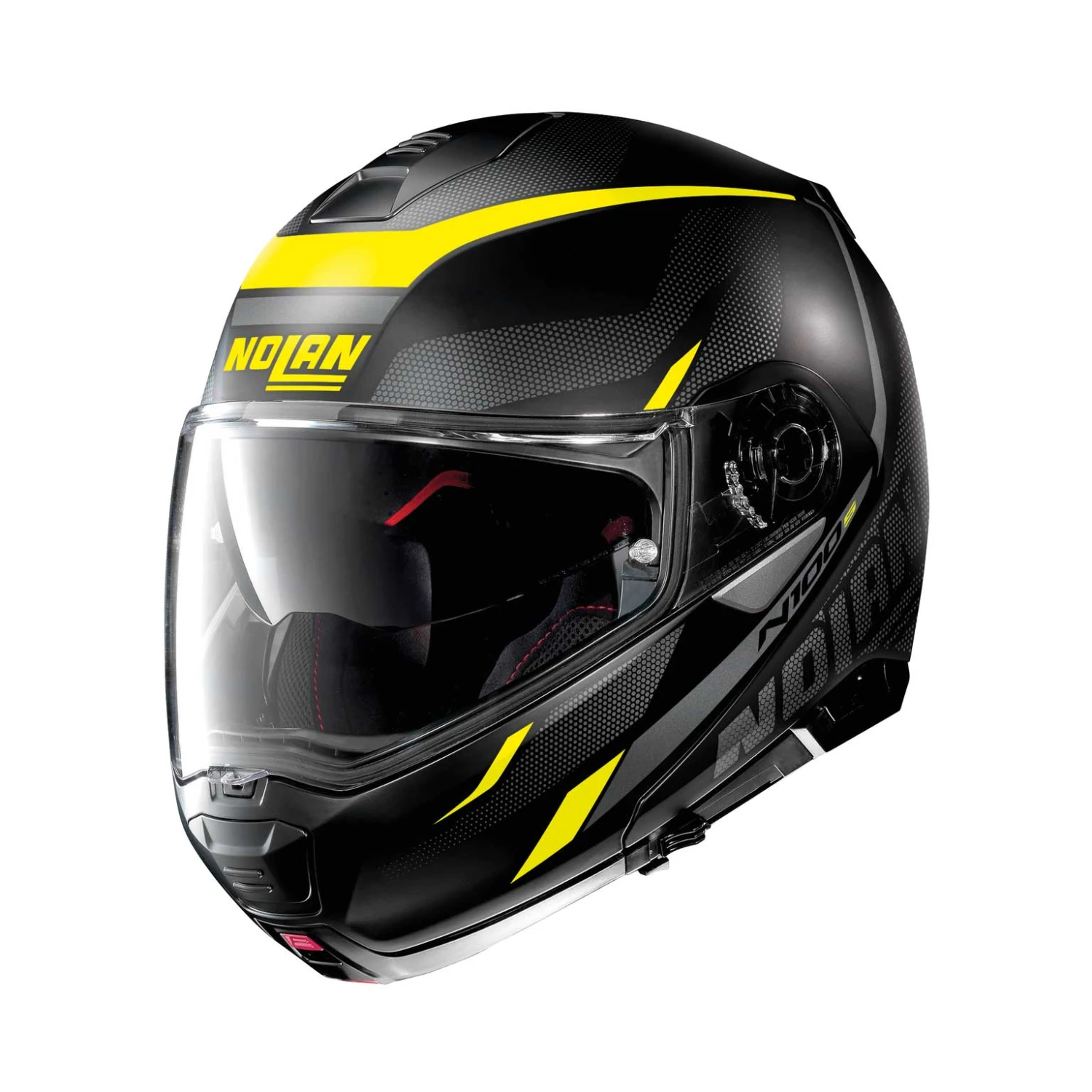 Policarbonato Nolan N100.5 Lumière N-com Giallo Nero 2 Policarbonato Nolan N100.5 Lumière N-com Giallo Nero - immagine 2