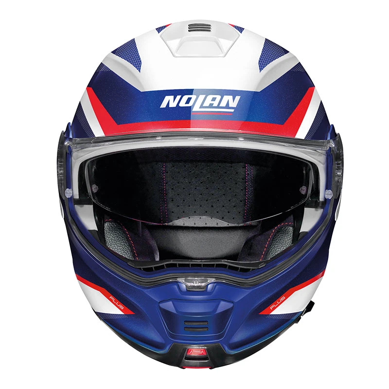 Policarbonato Nolan N100.5 Plus Overland N-com Blu Bianco Lucido 4 Policarbonato Nolan N100.5 Plus Overland N-com Blu Bianco Lucido - immagine 4