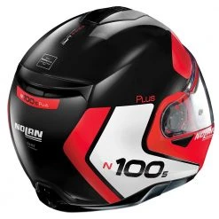 Policarbonato Nolan N100.5 Plus Distinctive N-com Rosso Lucido -Negozio al dettaglio Nolan nolan n1005plusdistinctive rosso 2