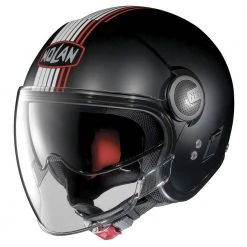 Policarbonato Nolan N21 Visor Joie De Vivre Nero Opaco Rosso
