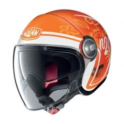 Policarbonato Nolan N21 Visor Playa Led Arancio Opaco