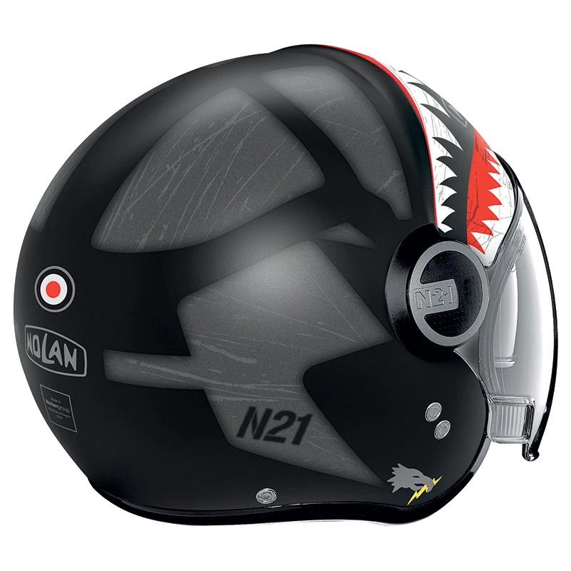 Policarbonato Nolan N21 Visor Skydweller Grigio Nero Opaco 2 Policarbonato Nolan N21 Visor Skydweller Grigio Nero Opaco - immagine 2