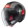 Policarbonato Nolan N21 Visor Spheroid Nero Grigio Rosso