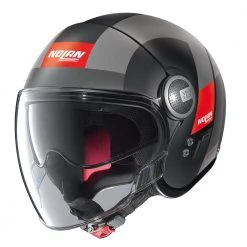 Policarbonato Nolan N21 Visor Spheroid Nero Grigio Rosso