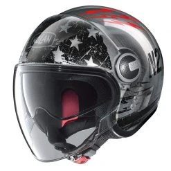 Policarbonato Nolan N21 Visor Jetfire Scratched Chrome Grigio