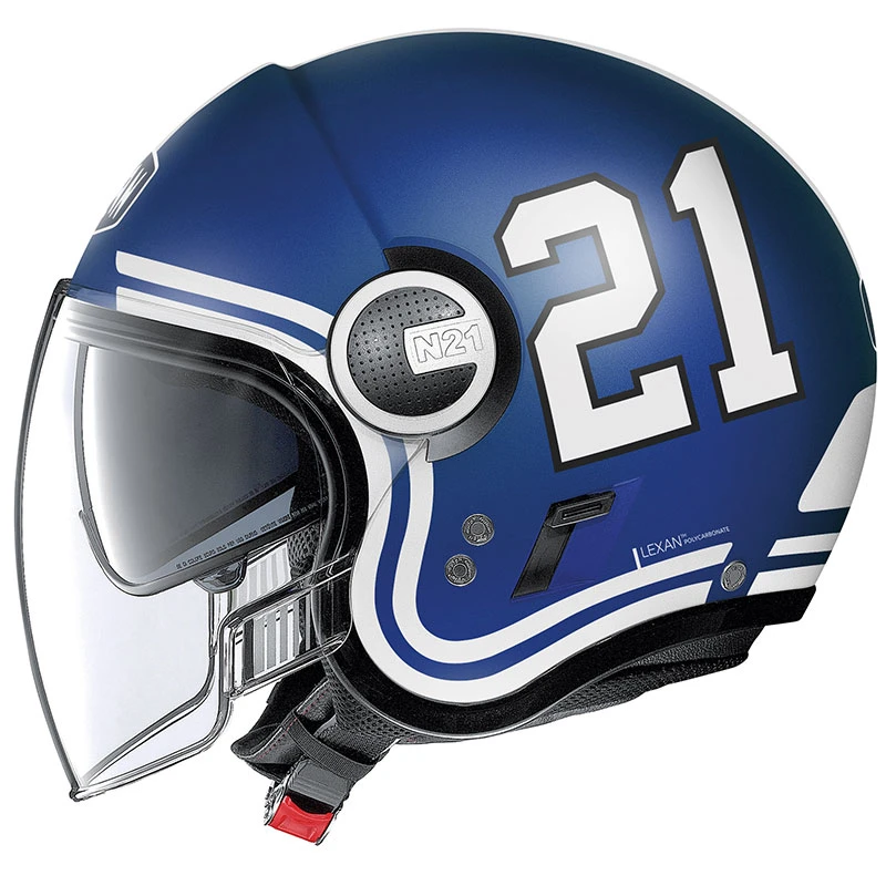 Policarbonato Nolan N21 Visor Quarterback Imperator Blu Opaco 3 Policarbonato Nolan N21 Visor Quarterback Imperator Blu Opaco - immagine 3