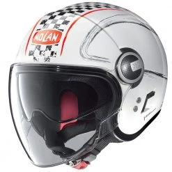 Policarbonato Nolan N21 Visor Getaway Rosso Bianco Metal