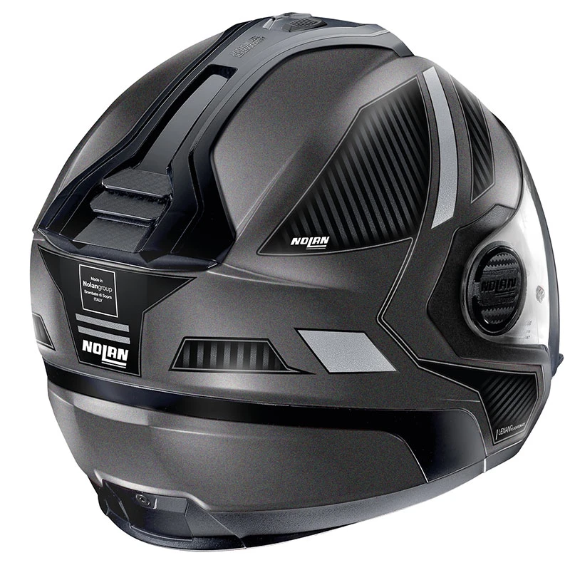 Policarbonato Nolan N40.5 Beltway N-com Nero Grigio 2 Policarbonato Nolan N40.5 Beltway N-com Nero Grigio - immagine 2