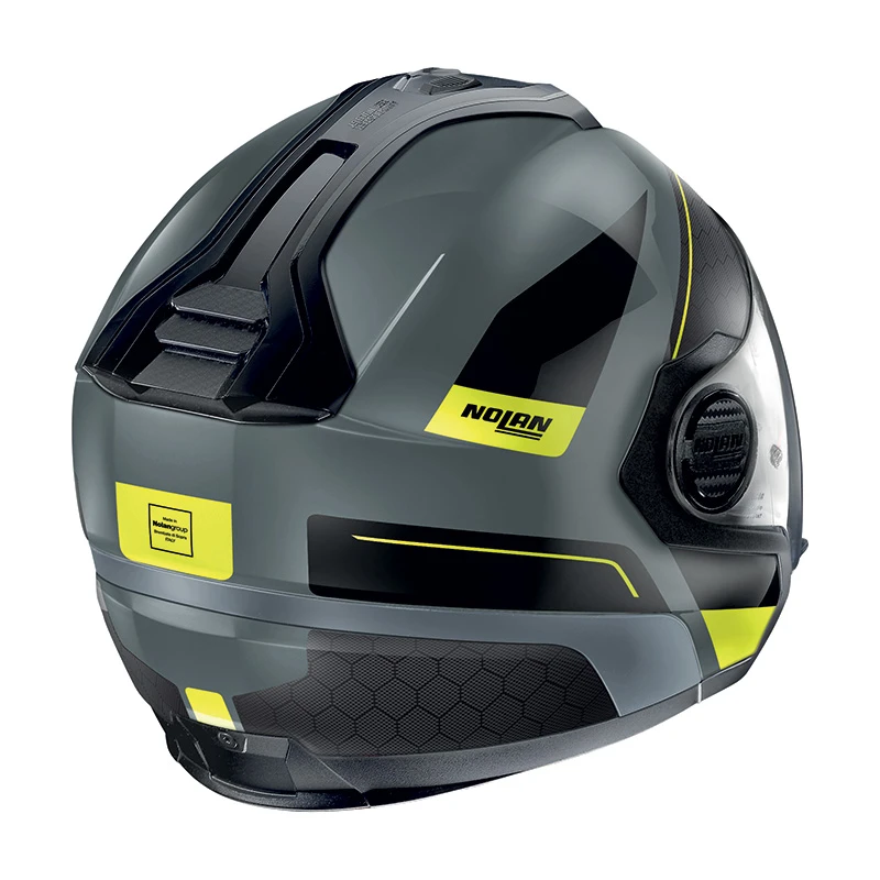 Policarbonato Nolan N40.5 Pivot N-com Giallo Slate Grigio 2 Policarbonato Nolan N40.5 Pivot N-com Giallo Slate Grigio - immagine 2