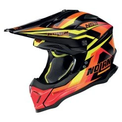 Policarbonato Nolan N53 Fender Giallo Arancio Nero