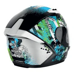 Policarbonato Nolan N60.6 Eufor N-com Blu Verde Nero -Negozio al dettaglio Nolan nolan n60.6 eufor ncom bluverde 3