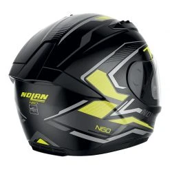 Policarbonato Nolan N60.6 Perceptor N-com Giallo Nero Opaco -Negozio al dettaglio Nolan nolan n60.6 perceptor ncom giallo 3