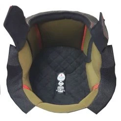 Interni Cuffia Superiore Nolan N62 Grigio Pepper Giallo