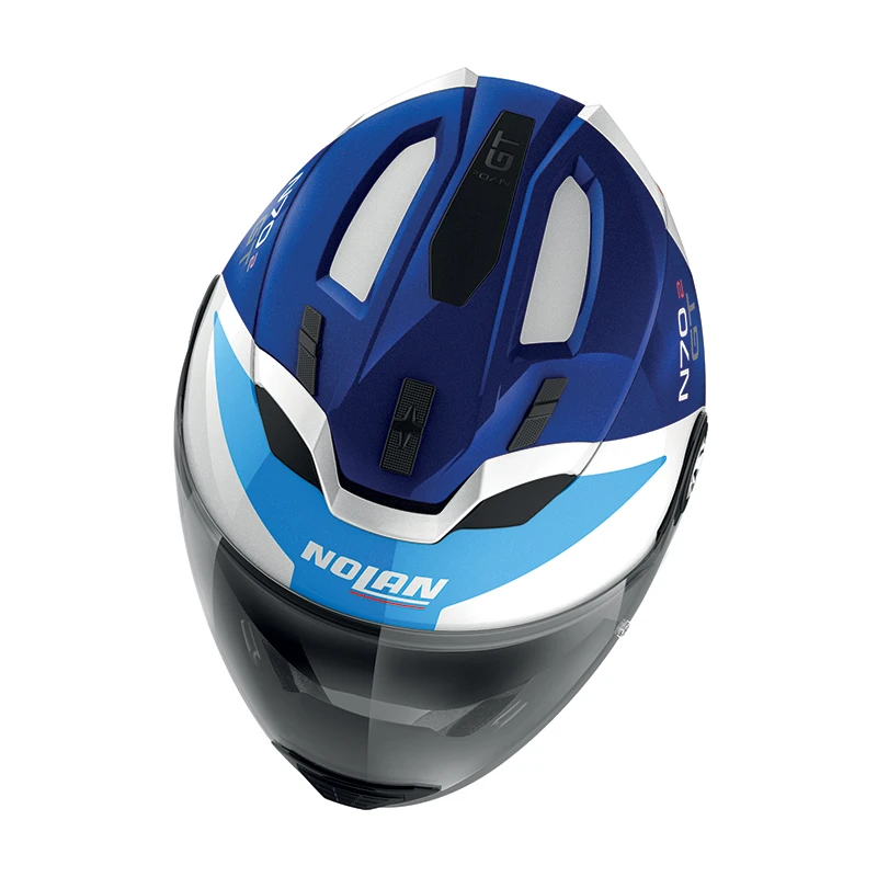 Mentoniera Removibile Nolan N70.2 Gt Glaring N-com Metal Bianco Nero 4 Mentoniera Removibile Nolan N70.2 Gt Glaring N-com Metal Bianco Nero - immagine 4