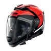 Mentoniera Removibile Nolan N70.2 Gt Glaring N-com Rosso Nero
