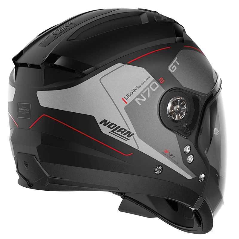 Mentoniera Removibile Nolan N70.2 Gt Lakota N-com Rosso Nero Opaco 3 Mentoniera Removibile Nolan N70.2 Gt Lakota N-com Rosso Nero Opaco - immagine 3