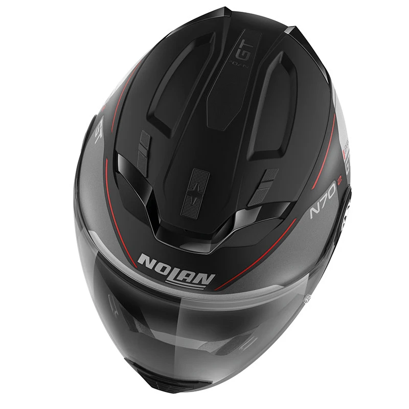 Mentoniera Removibile Nolan N70.2 Gt Lakota N-com Rosso Nero Opaco 4 Mentoniera Removibile Nolan N70.2 Gt Lakota N-com Rosso Nero Opaco - immagine 4