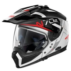 Mentoniera Removibile Nolan N70.2x Bungee N-com Bianco Metal Nero