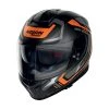 Policarbonato Nolan N80.8 Ally N-com Arancio Nero Opaco
