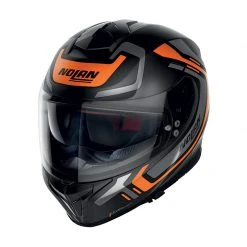 Policarbonato Nolan N80.8 Ally N-com Arancio Nero Opaco