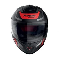 Policarbonato Nolan N80.8 Ally N-com Rosso Nero Opaco -Negozio al dettaglio Nolan nolan n80.8 ally ncom rosso 3
