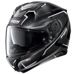 Policarbonato Nolan N87 Plus Overland N-com Grigio Nero Opaco