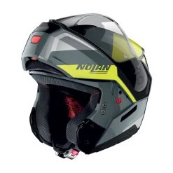 Policarbonato Nolan N90.3 Wilco N-com Giallo Slate Grigio