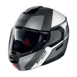 Policarbonato Nolan N90.3 Wilco N-com Bianco Lava Grigio Opaco