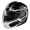 Policarbonato Nolan N90.3 Driller N-com Nero Lucido Bianco