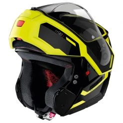 Policarbonato Nolan N90.3 Driller N-com Nero Lucido Giallo