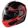 Policarbonato Nolan N90.3 Driller N-com Nero Lucido Rosso