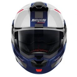 Policarbonato Nolan N90.3 Voyager N-com Bianco Lucido Blu -Negozio al dettaglio Nolan nolan n903 voyagerncom blu 4